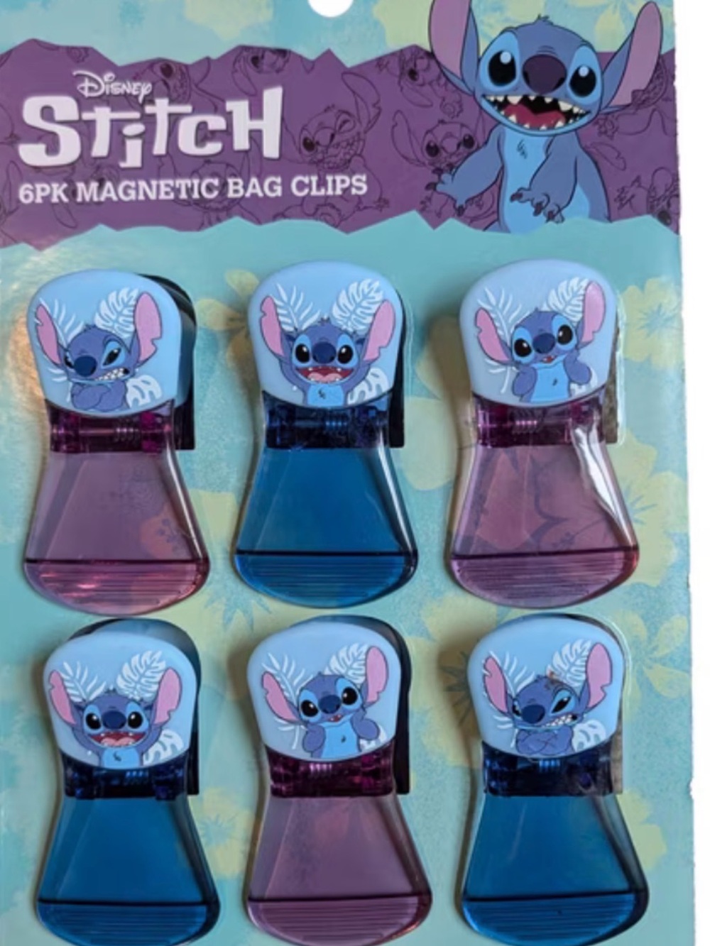 Stitch 6 Magnetic Bag Clips